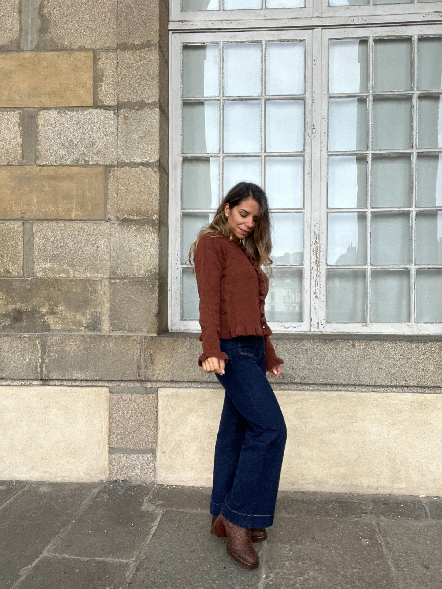 Cardigan Maxine marron