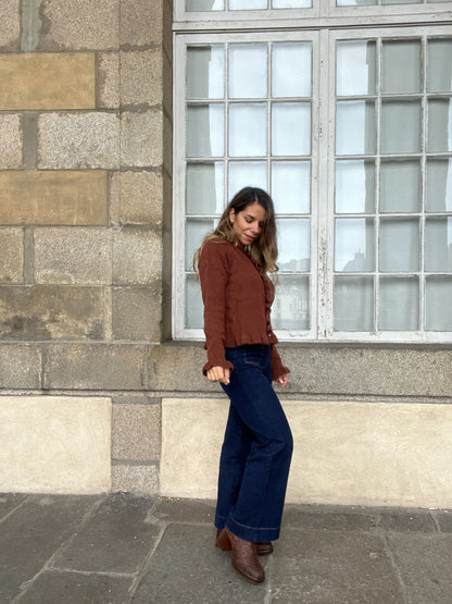 Cardigan Maxine marron