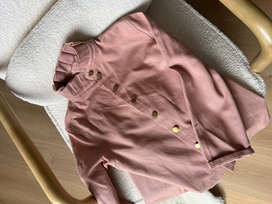 Veste en jean Céleste vieux rose