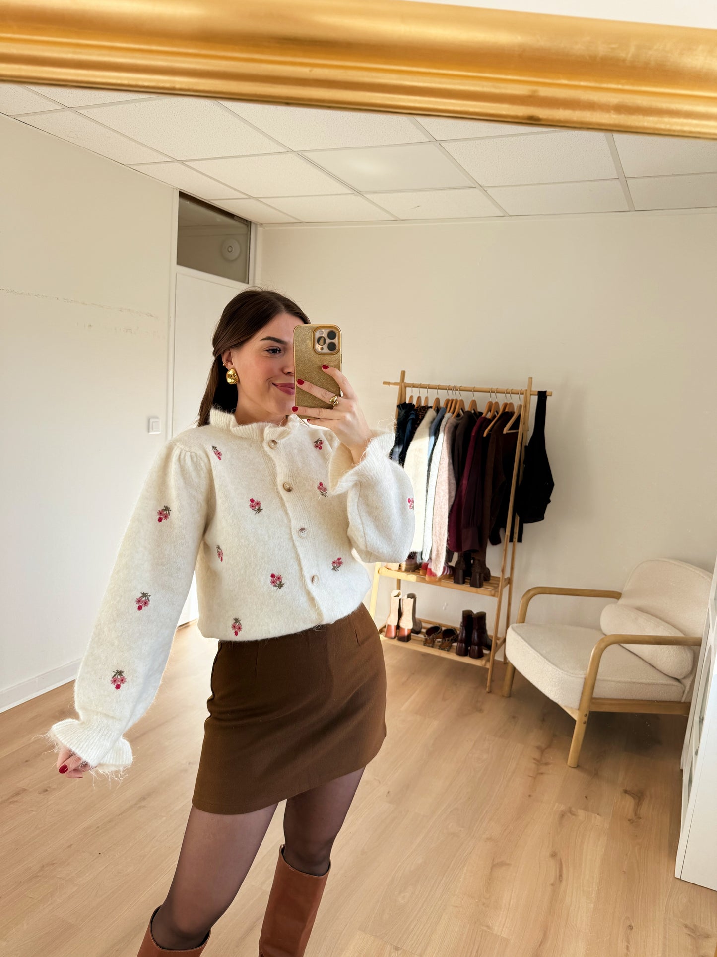 Cardigan fleuri Anna