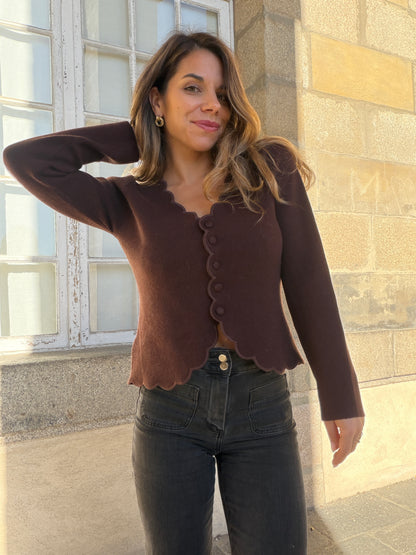 Cardigan Constance chocolat