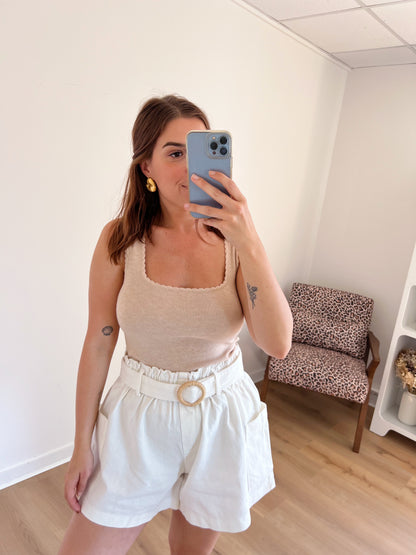 Top Lise taupe
