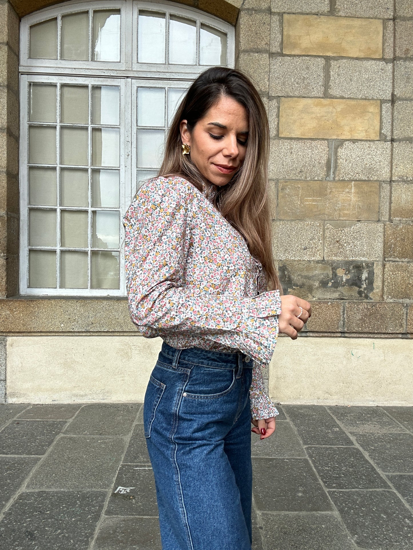 Blouse à fleurs Jeanne