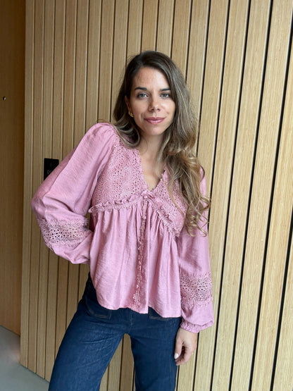 Blouse rose Iris