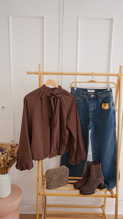 Blouse Mahé chocolat