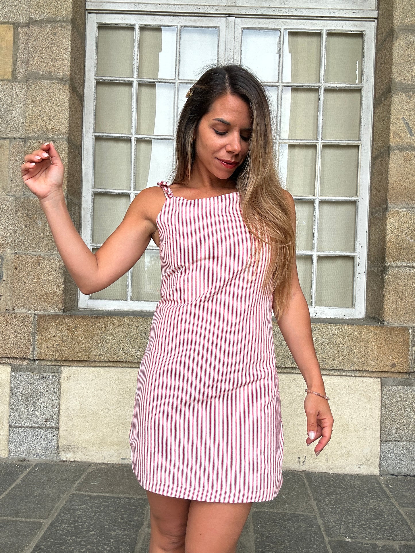 Robe rayée Sixtine