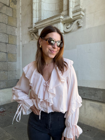 Blouse Iris rose pâle