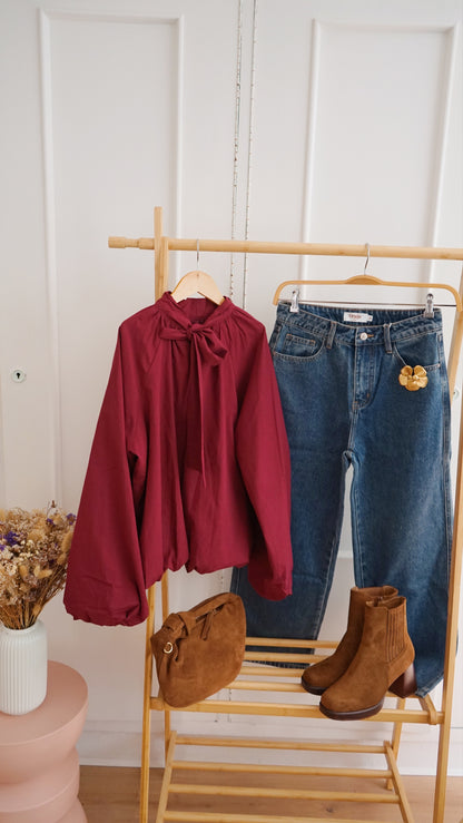 Blouse Mahé bordeaux