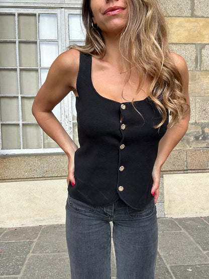Top Ambre noir