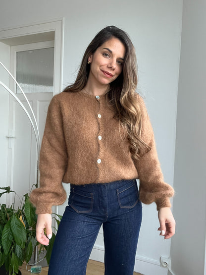 Maille en laine Bianca camel