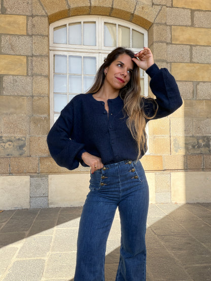 Cardigan Lise bleu marine