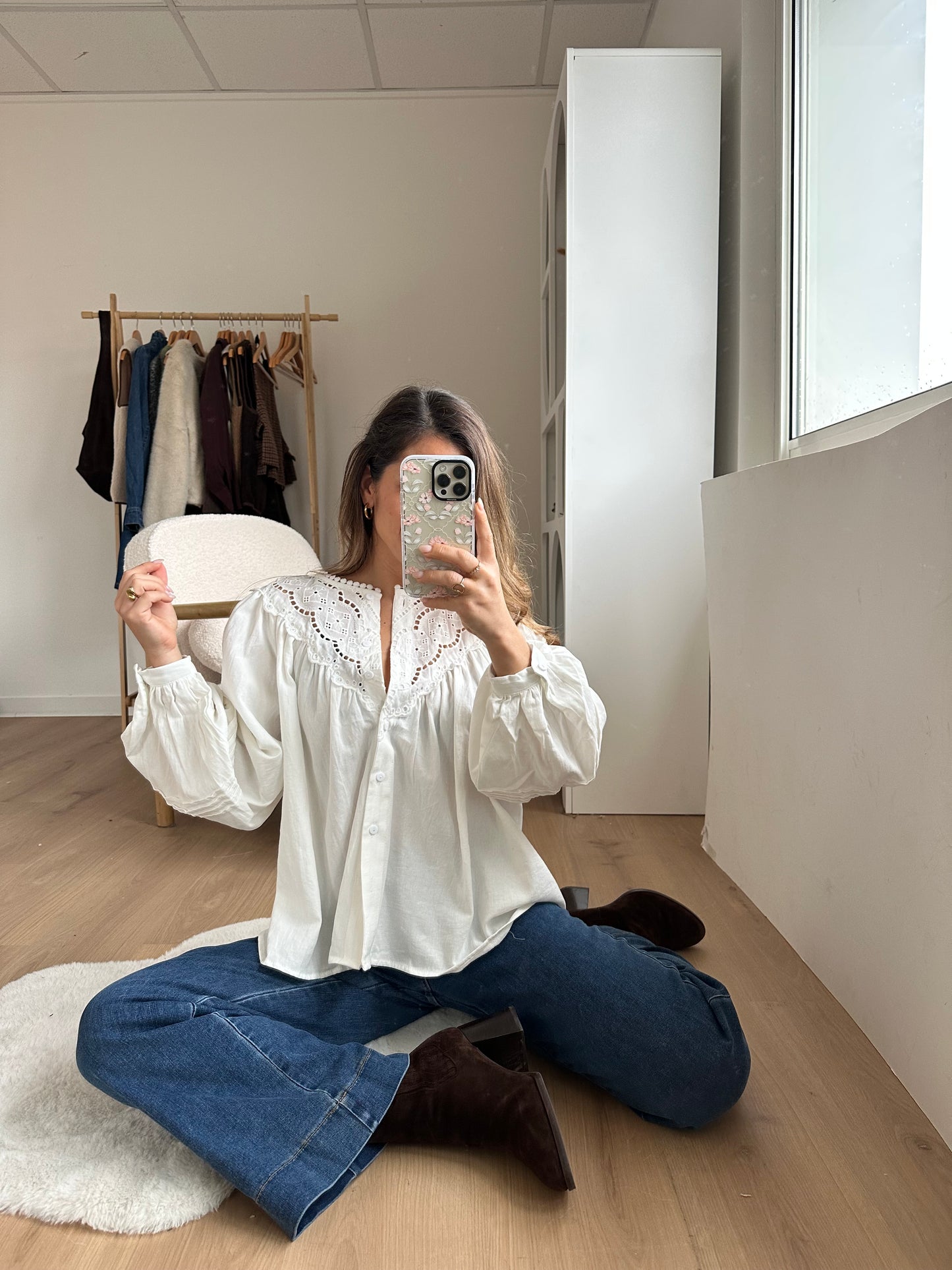 Blouse blanche ample Pia