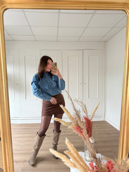 Blouse en denim Agathe