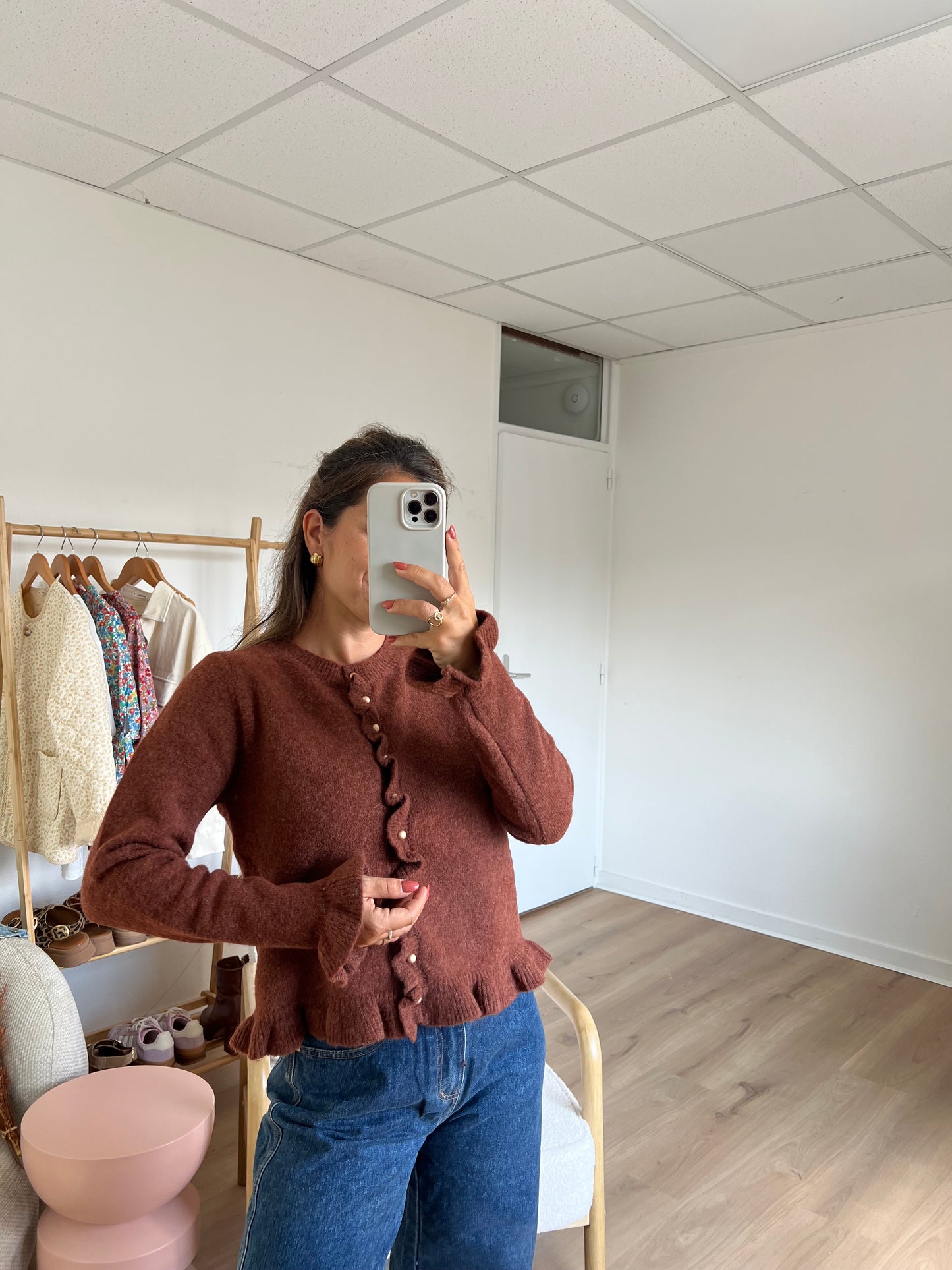 Cardigan Maxine marron