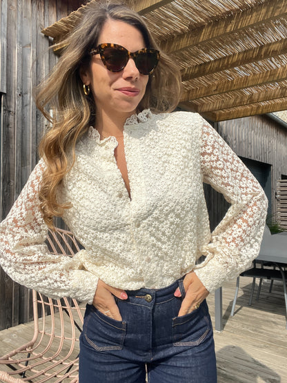 Blouse brodée Isaure