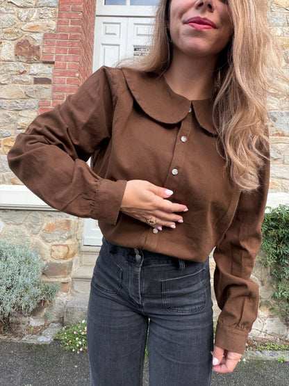 Blouse chocolat Jena