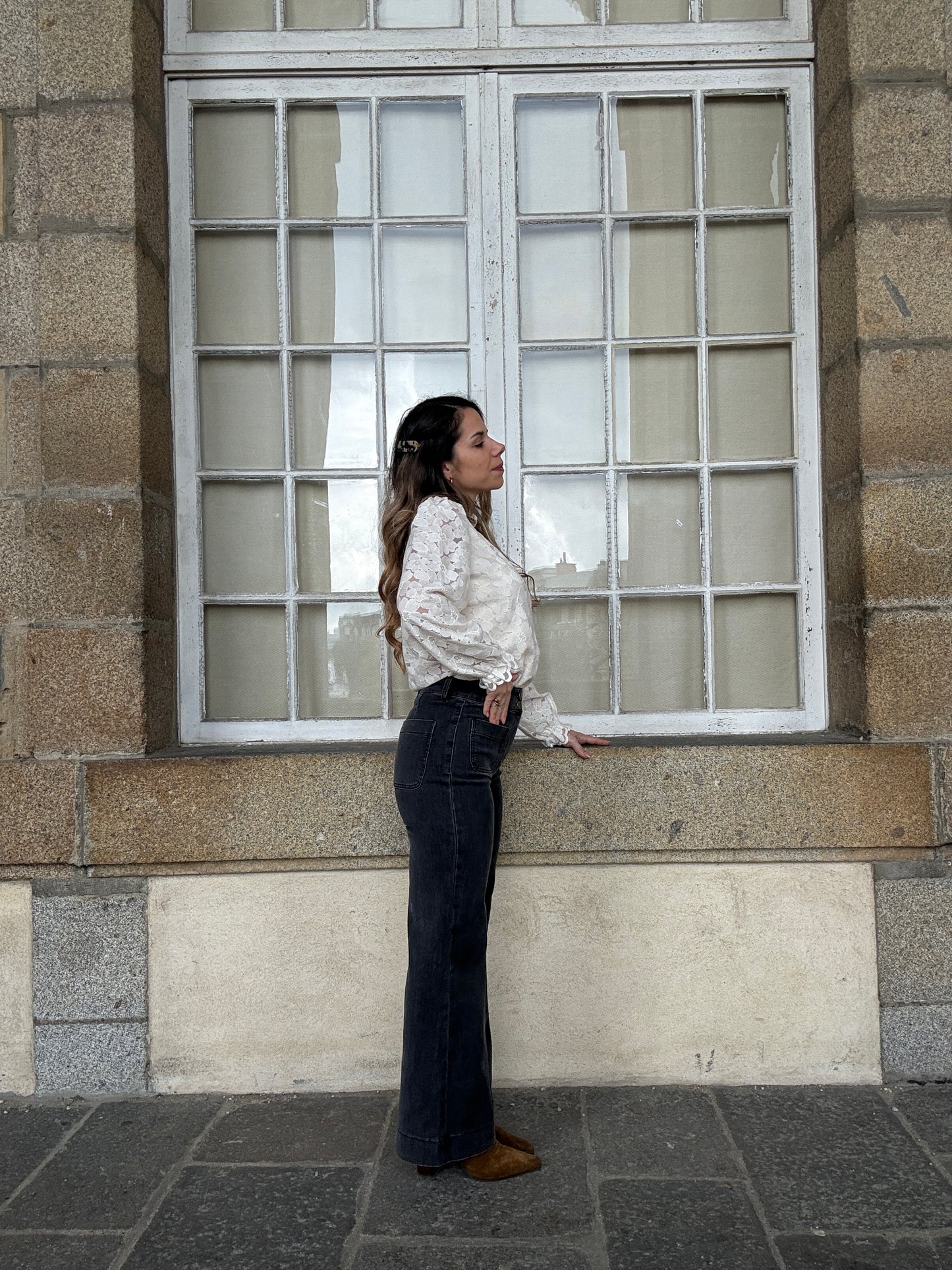 Jean Elenette gris anthracite