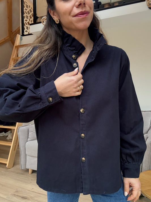 Veste en jean Céleste marine