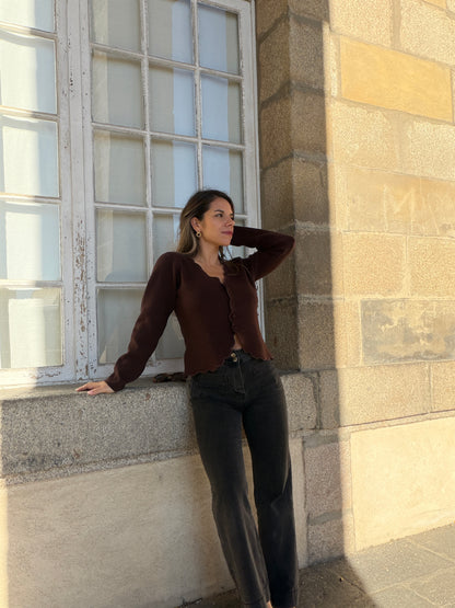 Cardigan Constance chocolat