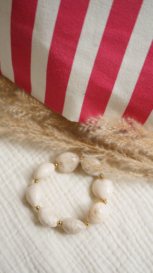 Bracelet Solal taupe nacré