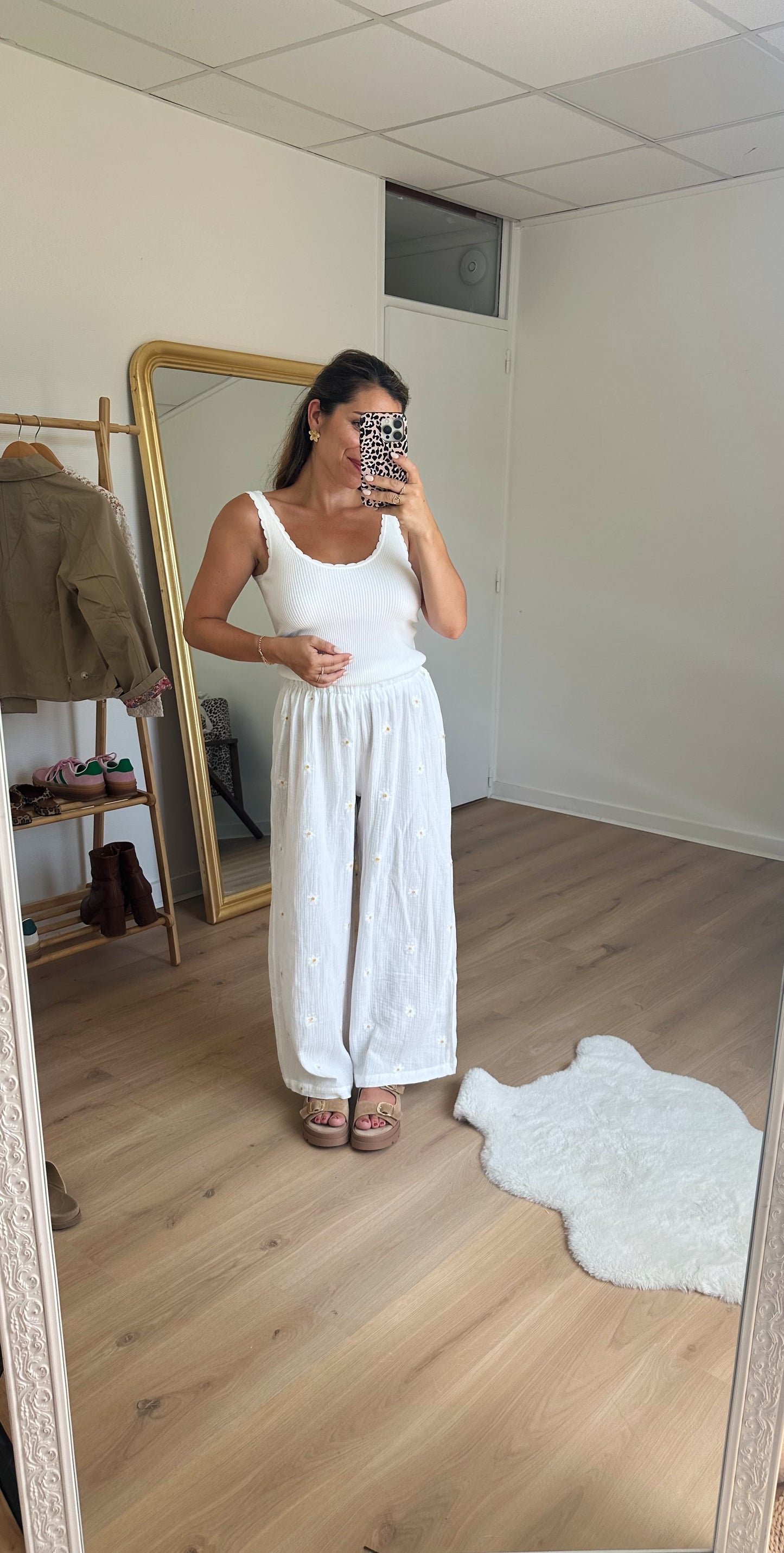 Pantalon fluide marguerite Flora