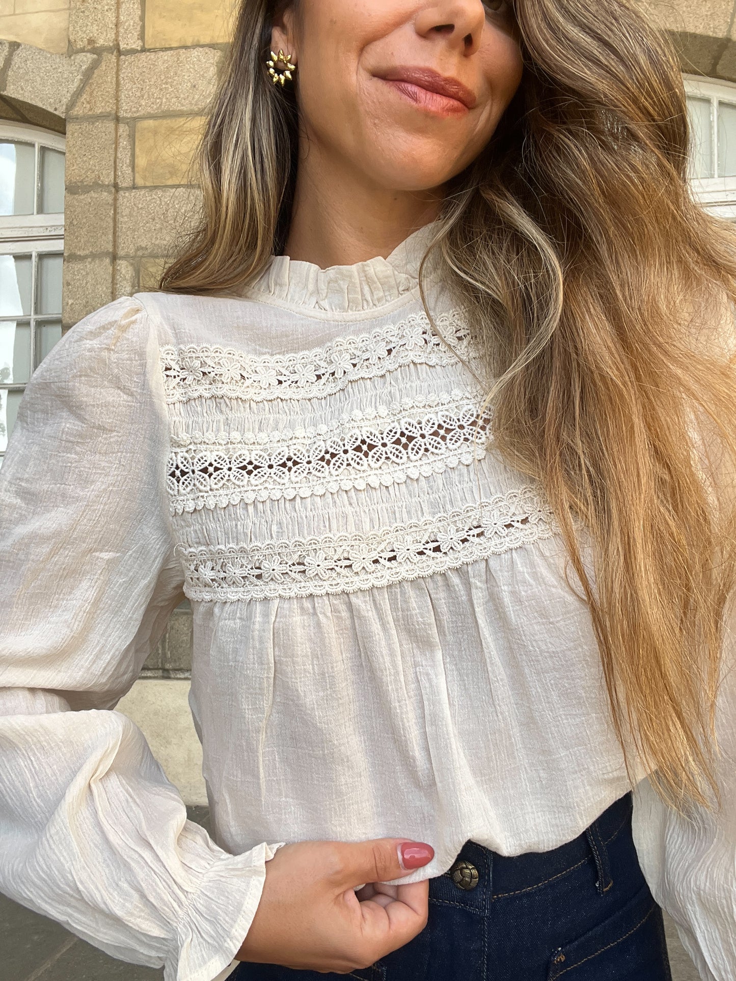 Blouse écrue Hortense