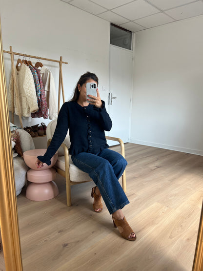 Cardigan Maxine bleu marine