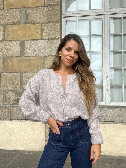Cardigan Charlie taupe
