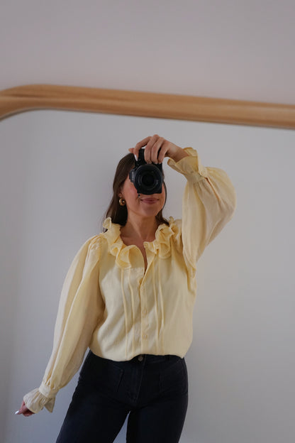 Blouse Brune jaune pâle