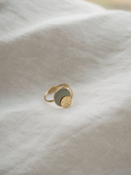 Bague Laura vert d’eau