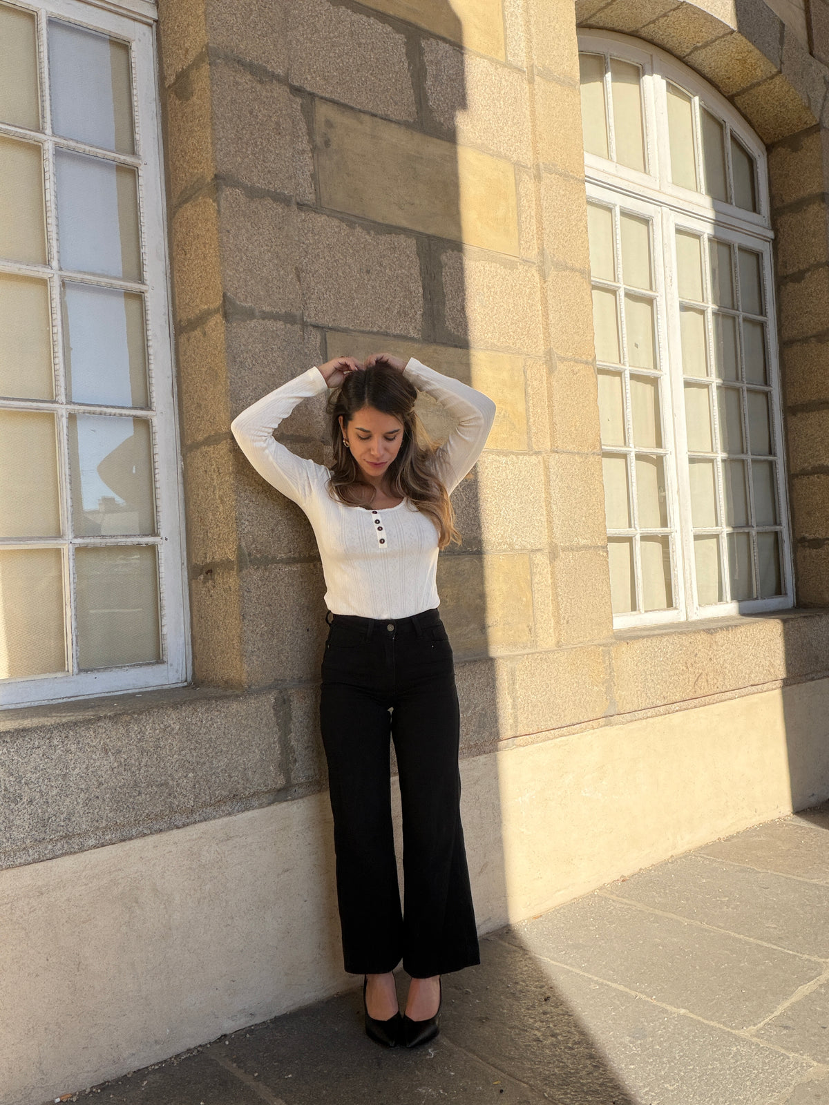 Top Cléo beige