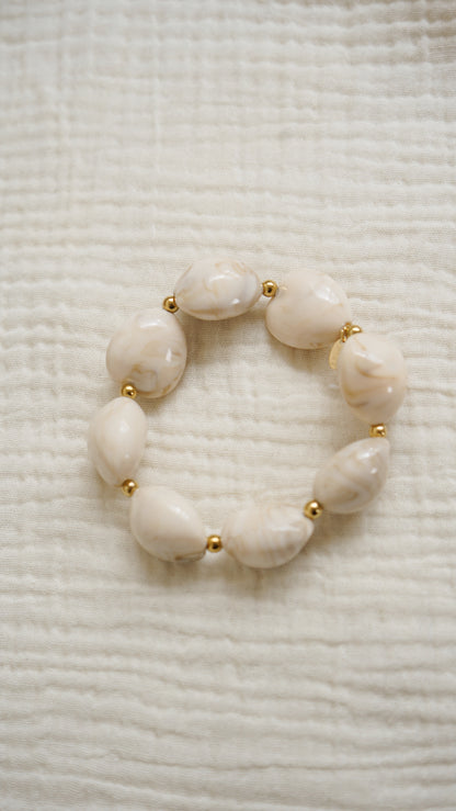 Bracelet Solal taupe nacré