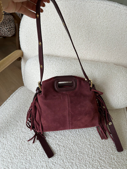 Sac à main en cuir Jodie Bordeaux