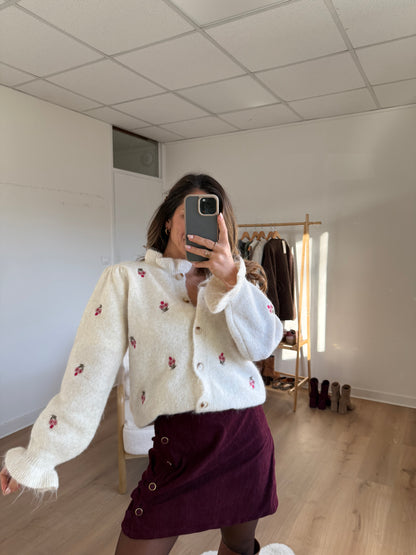 Cardigan fleuri Anna