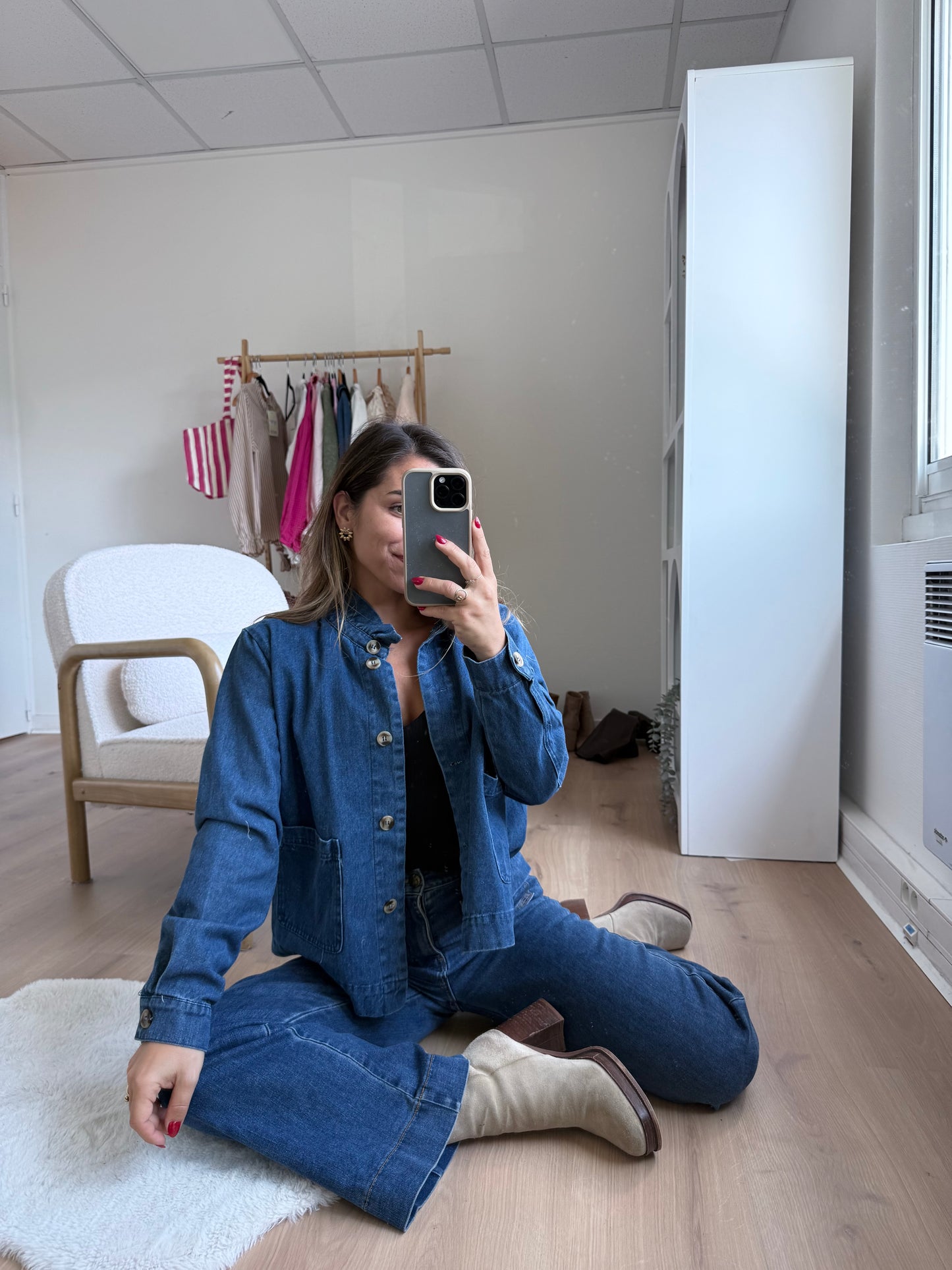 Veste en jean Isaure