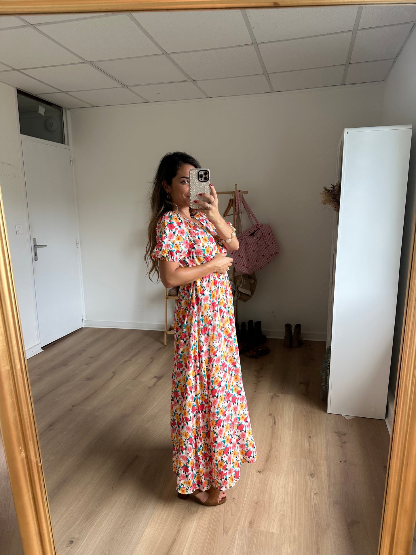 Robe longue fleurie Dorothée