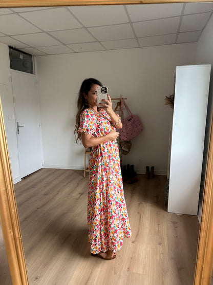 Robe longue fleurie Dorothée