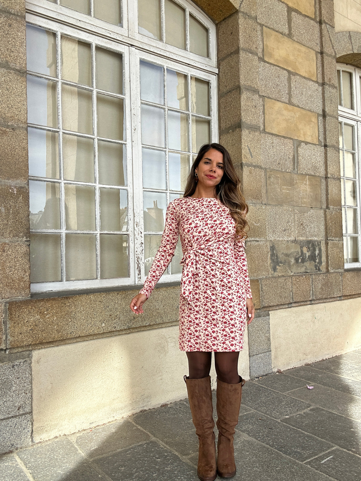 Robe courte à noeud Coline