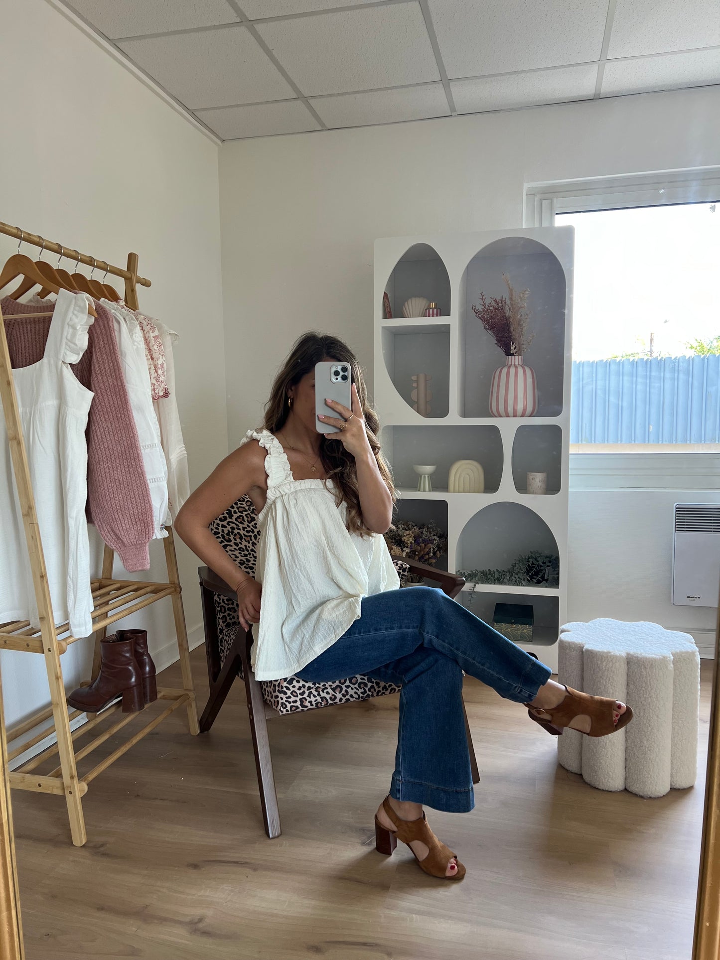 Blouse à bretelles et nœud dans le dos Ysée