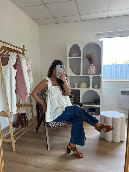 Blouse à bretelles et nœud dans le dos Ysée