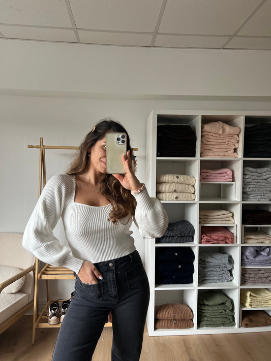 Pull Béryl blanc