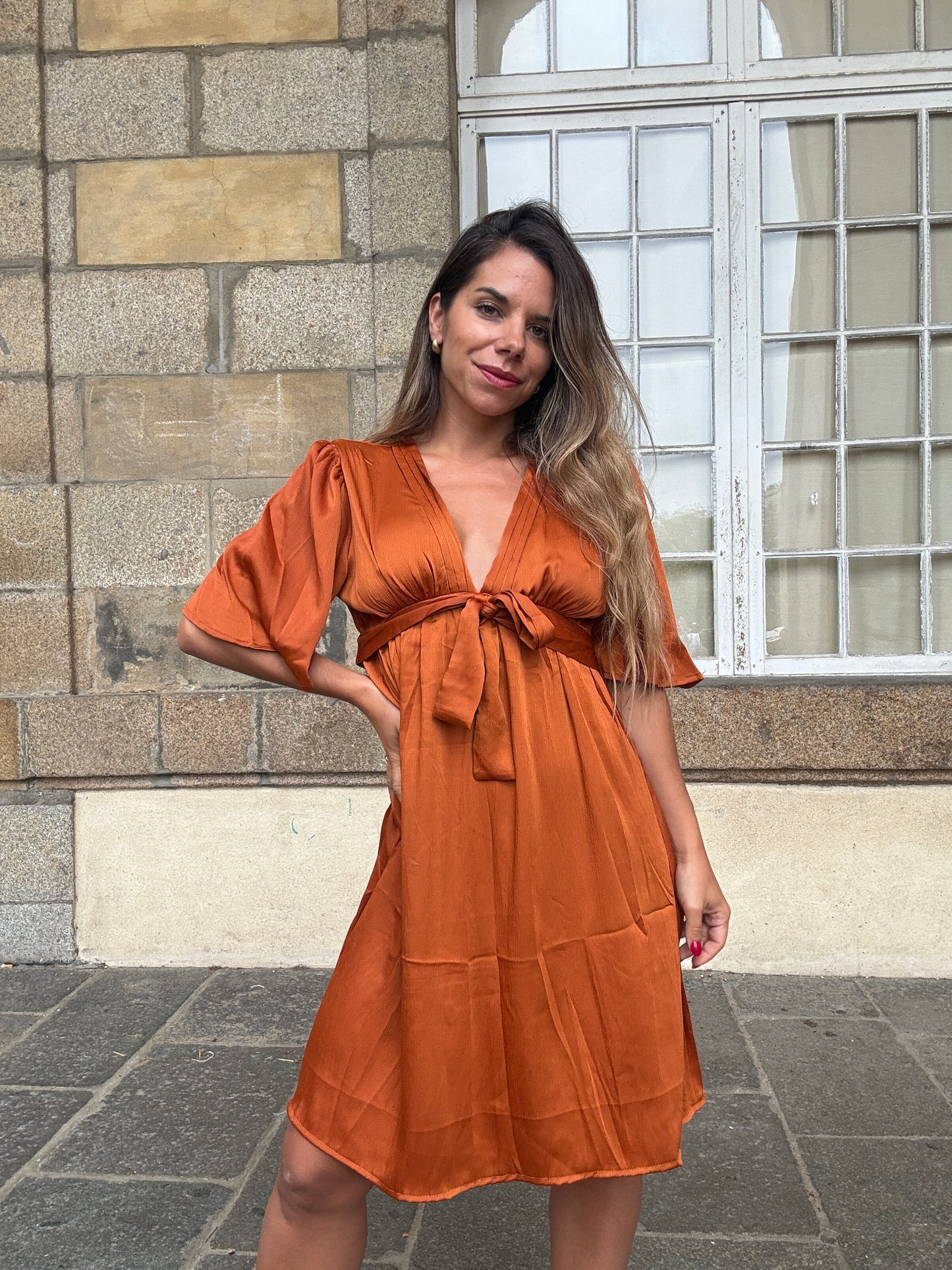 Robe Valentina terracotta