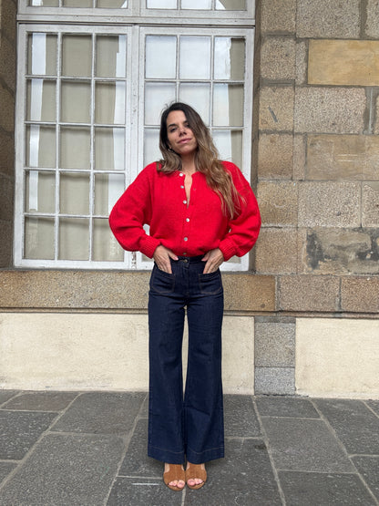 Cardigan Charlie rouge