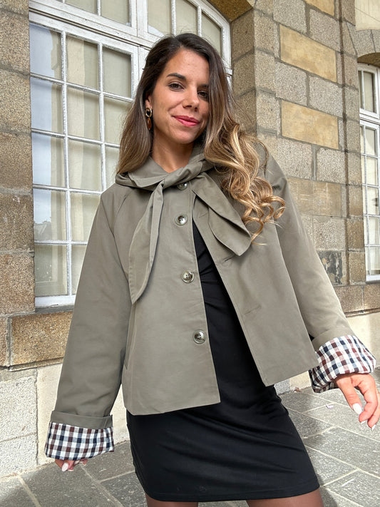 Veste à capuche amovible Garance kaki