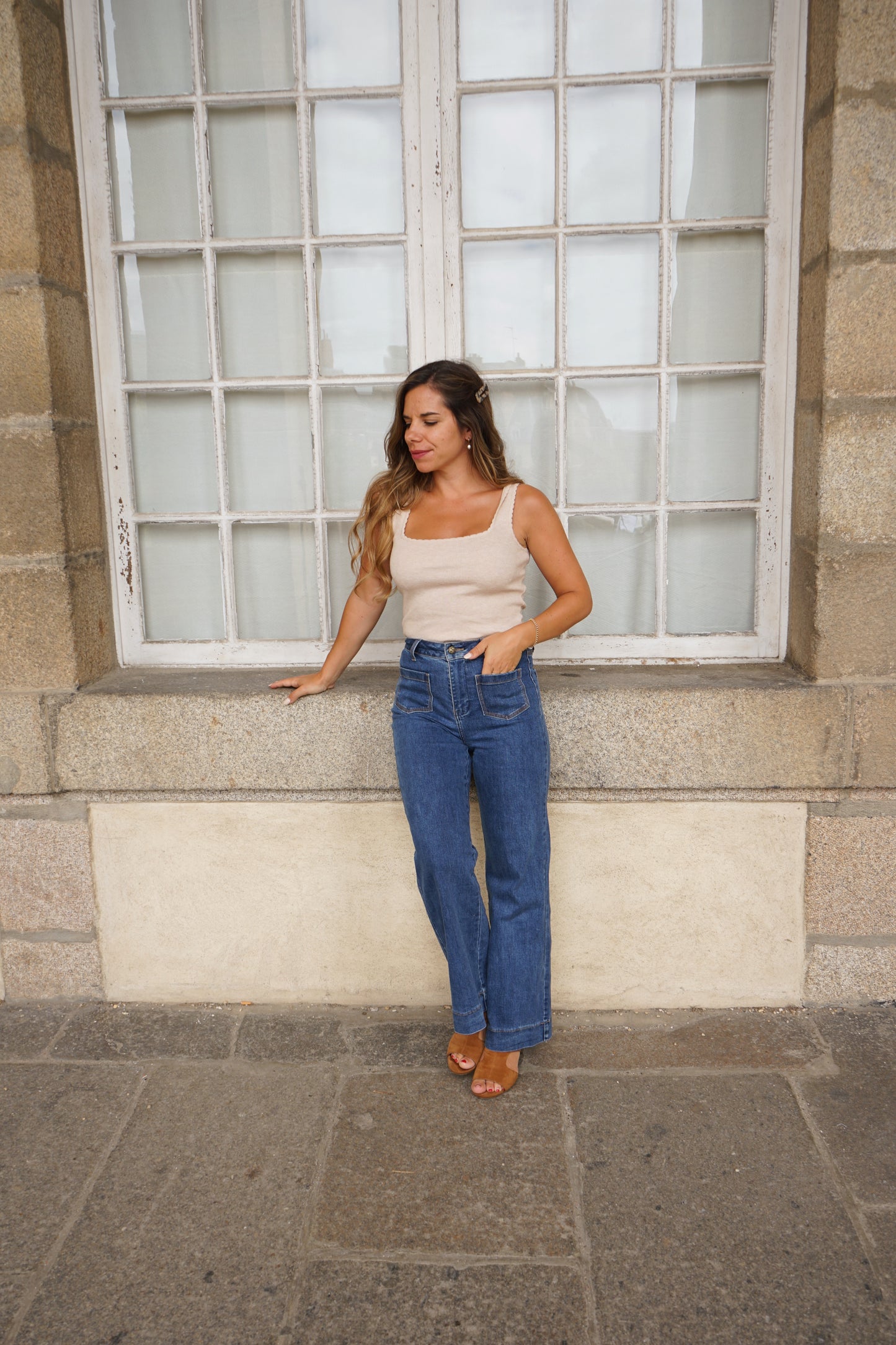 Top Lise taupe