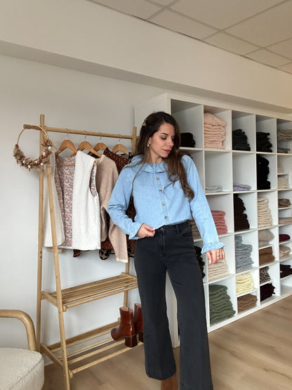 Blouse Pia denim clair