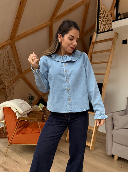 Blouse Pia denim clair