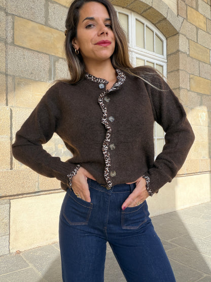 Cardigan Mady chocolat