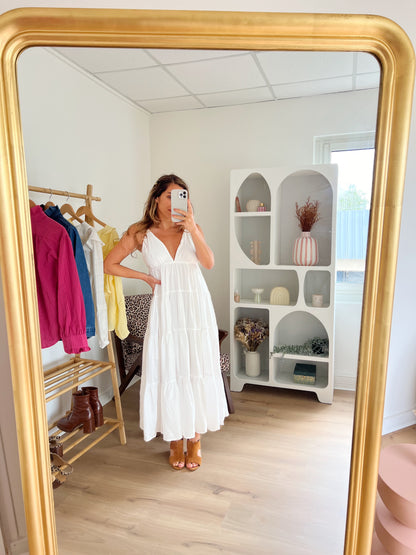 Robe longue Louisa blanche