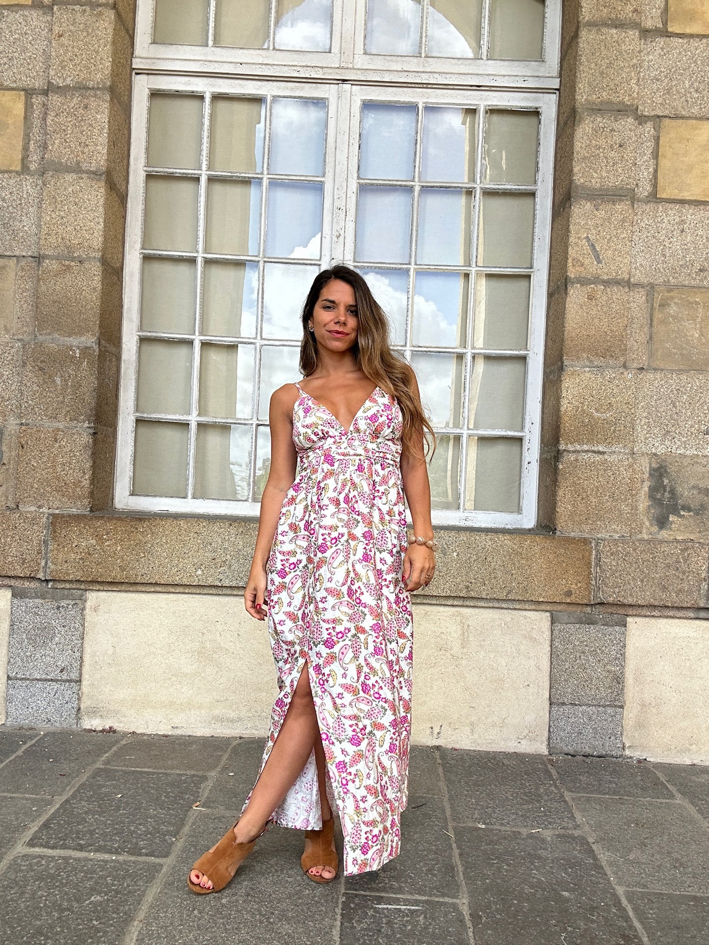 Robe longue fleurie Léandre